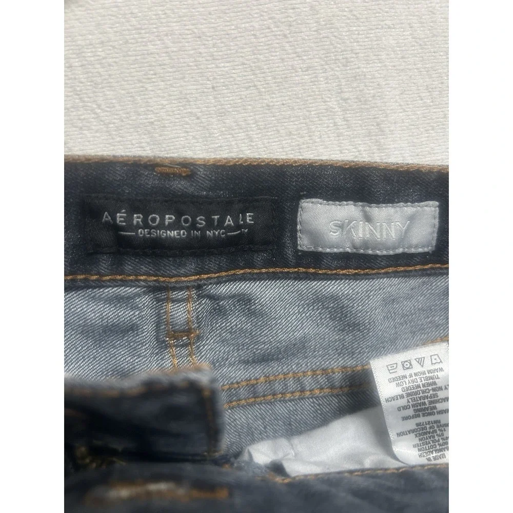 Aeropostale Men's Size‎ 28x30 Skinny Denim Blue Jean Pants - Picture 5 of 6